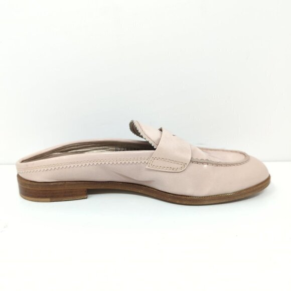 AGL Attilio Giusti Leombruni Stud Trim Penny Loafer Mule Pale Pink, Women's 6 - Picture 4 of 11